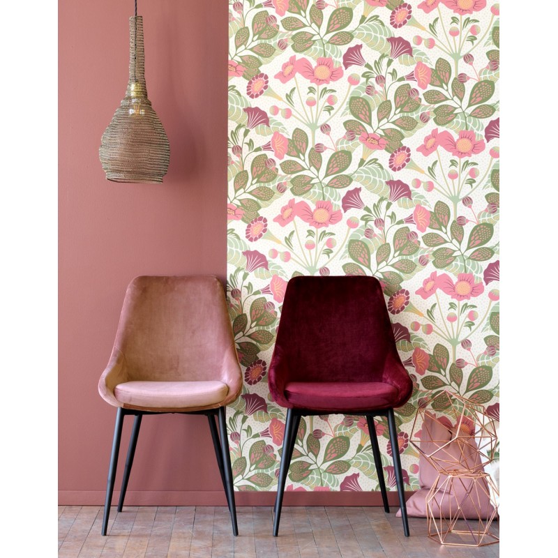 RO Sier Dining Chair Pink Velvet